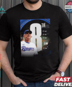 Bruce Bochy 2,159 Texas Rangers MLB All time Managerial wins shirt