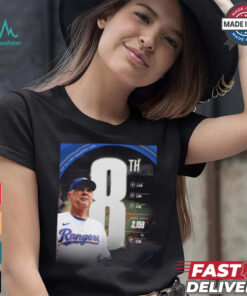 Bruce Bochy 2,159 Texas Rangers MLB All time Managerial wins shirt