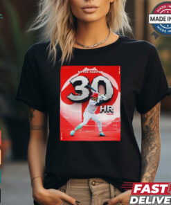 Bryce Harper 30 HR Philadelphia Phillies Red October 2024 Shirt