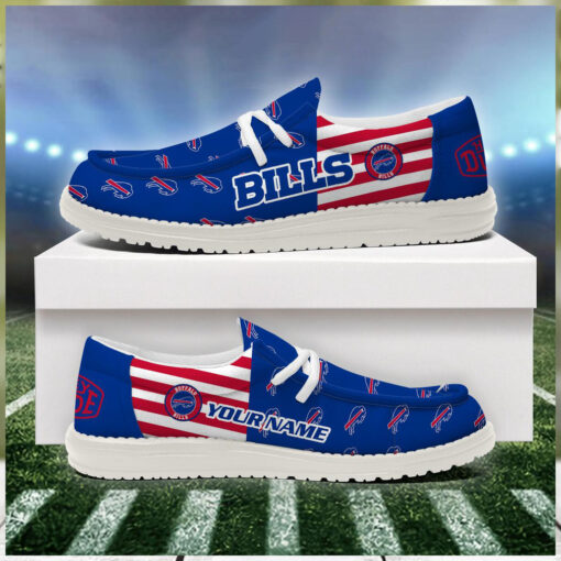 Buffalo Bills 2024 Version Personalized Hey Dude Shoes