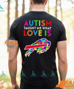 Buffalo Bills Autism Taught Me What Love Is T Shirt