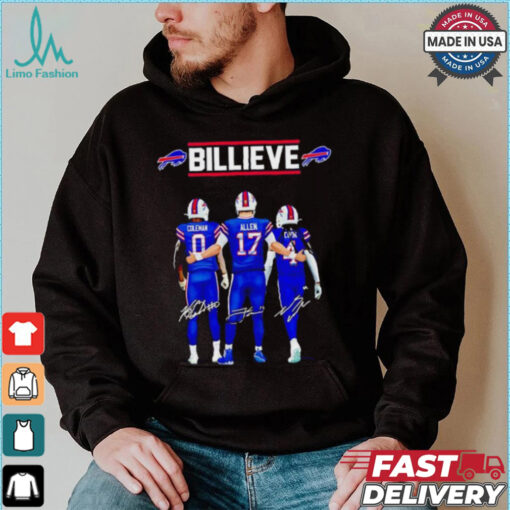 Buffalo Bills Coleman Allen Cook billieve signatures shirt