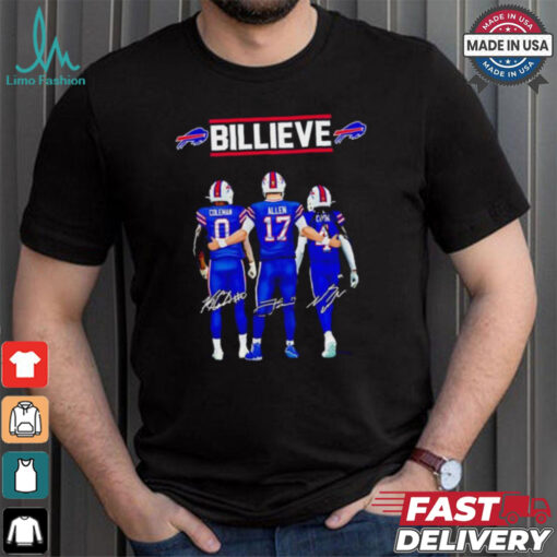 Buffalo Bills Coleman Allen Cook billieve signatures shirt