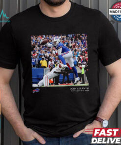 Buffalo Bills Josh Allen Black NFL Flash Features Week 1 T Shirt