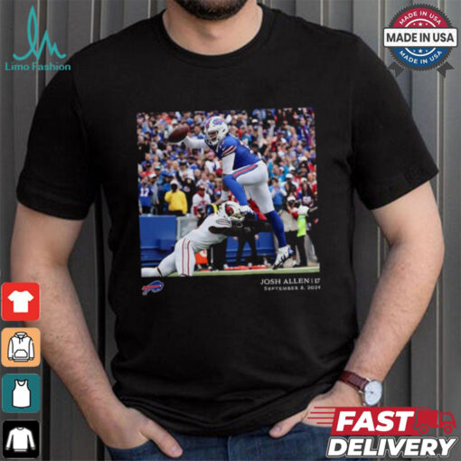 Buffalo Bills Josh Allen Black NFL Flash Features Week 1 T Shirt