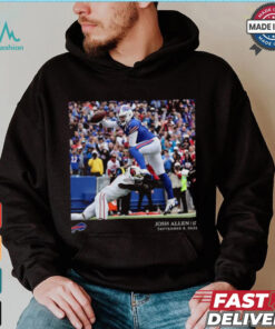 Buffalo Bills Josh Allen Black NFL Flash Features Week 1 T Shirt