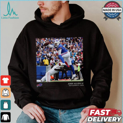 Buffalo Bills Josh Allen Black NFL Flash Features Week 1 T Shirt