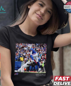 Buffalo Bills Josh Allen Black NFL Flash Features Week 1 T Shirt