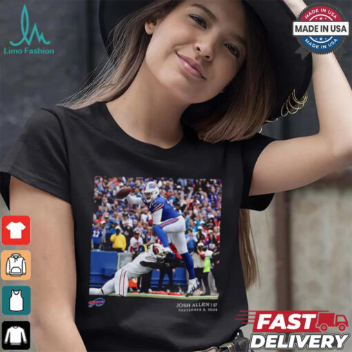 Buffalo Bills Josh Allen Black NFL Flash Features Week 1 T Shirt