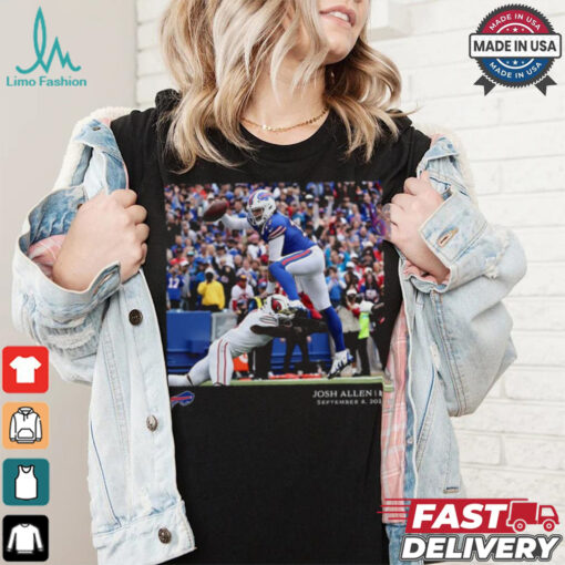 Buffalo Bills Josh Allen Black NFL Flash Features Week 1 T Shirt