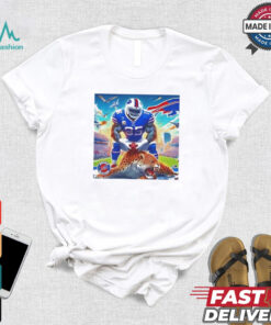 Buffalo Bills Taron Johnson pumped the Jacksonville Jaguars shirt