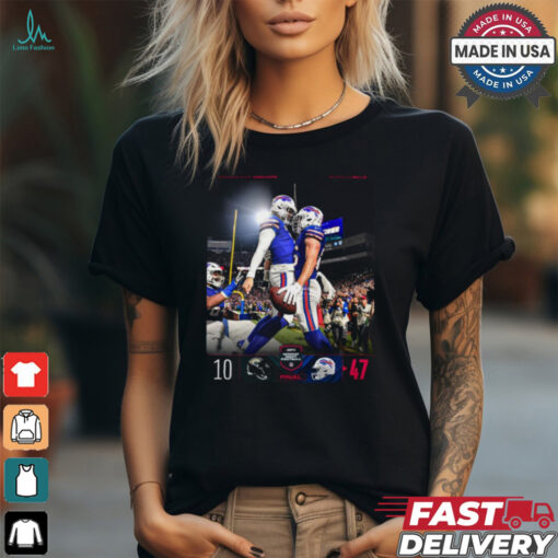 Buffalo Bills Victory 47 10 Jacksonville Jaguars NFL Week 3 Monday Night Football Final Score Shirt