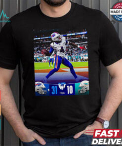Buffalo Bills Wins 31 10 Miami Dolphins September 2024 Throwback Night Football Final Score Shirt