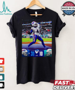 Buffalo Bills Wins 31 10 Miami Dolphins September 2024 Throwback Night Football Final Score Shirt