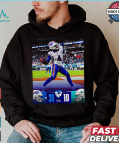 Buffalo Bills Wins 31 10 Miami Dolphins September 2024 Throwback Night Football Final Score Shirt
