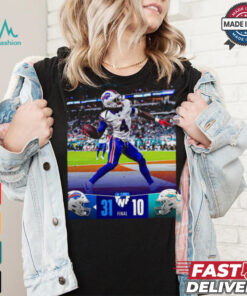 Buffalo Bills Wins 31 10 Miami Dolphins September 2024 Throwback Night Football Final Score Shirt
