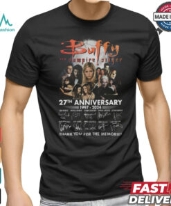 Buffy The Vampire Slayer 27th Anniversary 1997 – 2024 Thank You For The Memories T Shirt