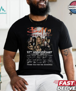 Buffy The Vampire Slayer 27th Anniversary 1997 – 2024 Thank You For The Memories T Shirt