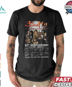 Buffy The Vampire Slayer 27th Anniversary 1997 – 2024 Thank You For The Memories T Shirt