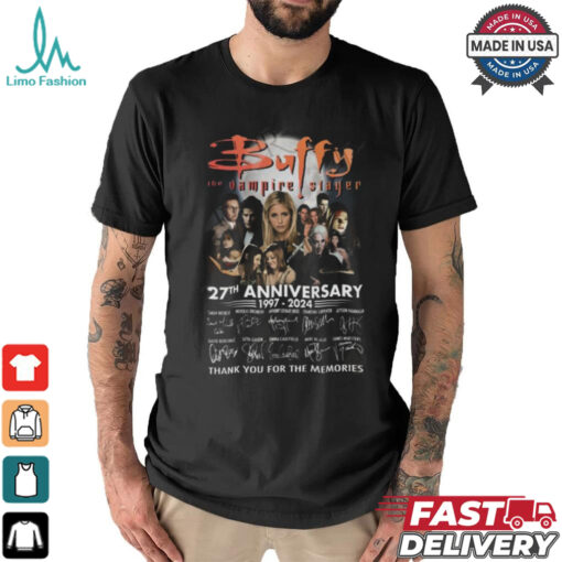 Buffy The Vampire Slayer 27th Anniversary 1997 – 2024 Thank You For The Memories T Shirt