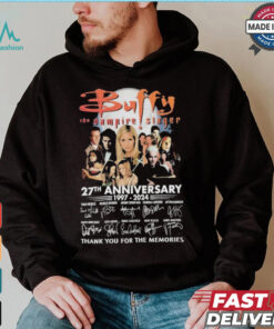 Buffy The Vampire Slayer 27th Anniversary Signature Thank You For The Memories T Shirt