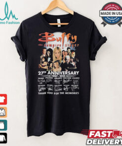 Buffy The Vampire Slayer 27th Anniversary Signature Thank You For The Memories T Shirt