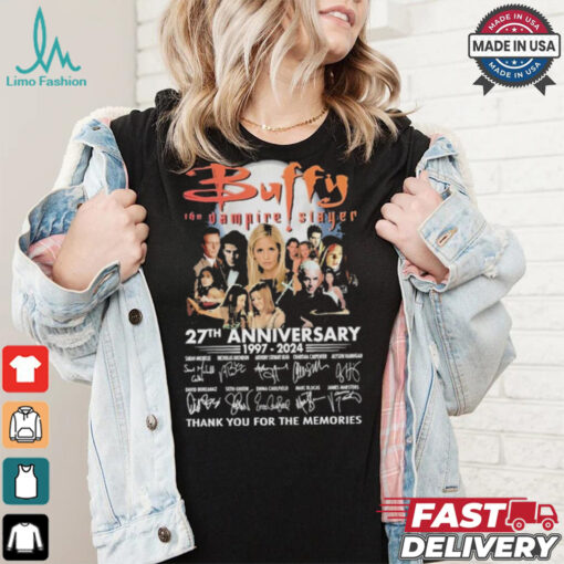 Buffy The Vampire Slayer 27th Anniversary Signature Thank You For The Memories T Shirt