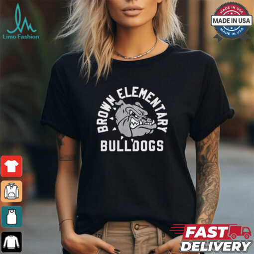 Bulldogs Brown Elementary T Shirts