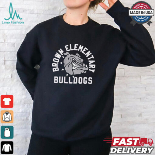 Bulldogs Brown Elementary T Shirts