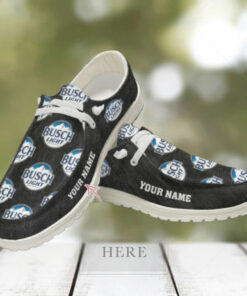 Busch Light Custom Name Hey Dude Shoes