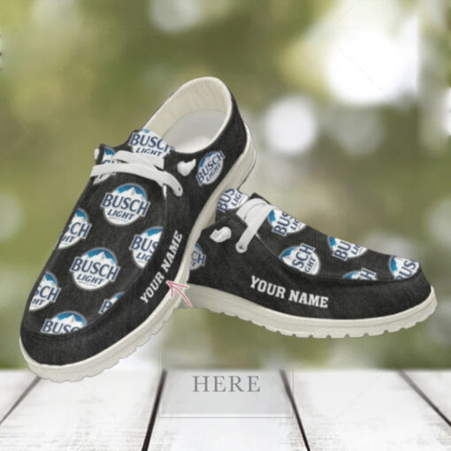 Busch Light Custom Name Hey Dude Shoes