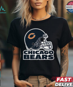 C Helmet   Chicago Bears T Shirt