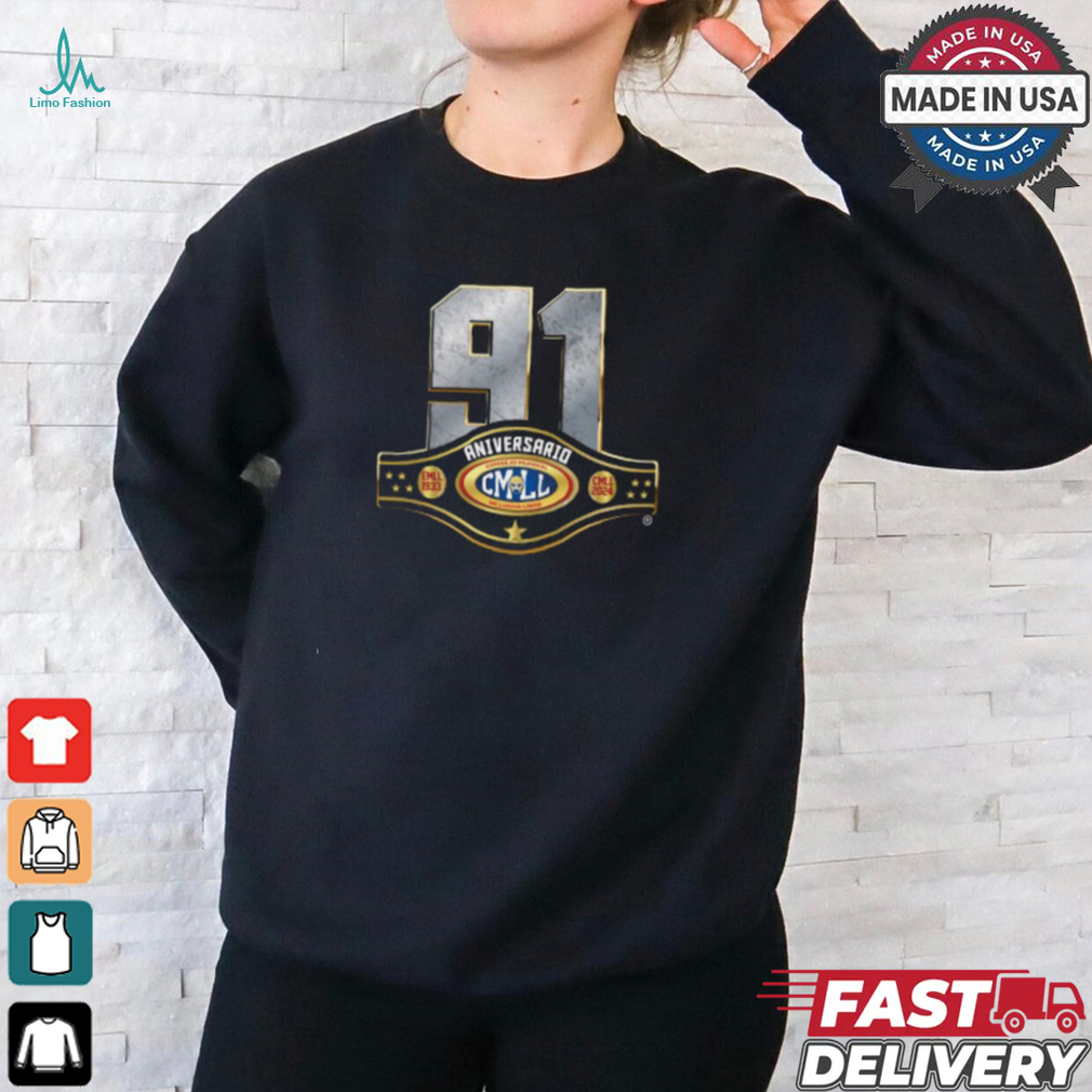 CMLL CMLL 91st Anniversary Show Logo Shirt CMLL CMLL 91st Anniversary Show Logo Shirt