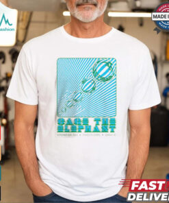 Cage The Elephant Concert Poster For Omaha NE At Chi Health Center On September 16 2024 Unisex T Shirt
