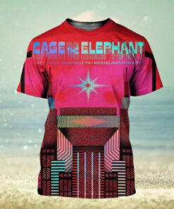 Cage The Elephant Merch Poster For Concert In Nashville TN At Asceno Amphitheater On Sep 1 2024 All Over Print Shirt