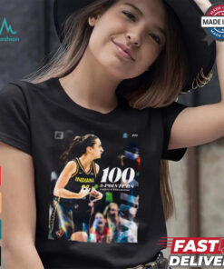 Caitlin Clark 100 3 Pointer Eastest In WNBA History T Shirt