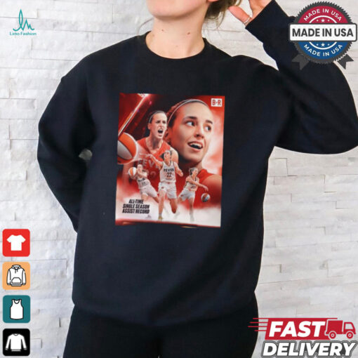 Caitlin Clark All time Single Season Assist Record Shirt