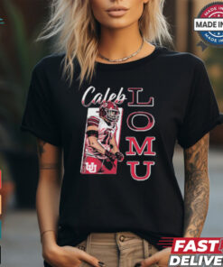 Caleb Lomu Utah Utes Cartoon Graphic t shirt