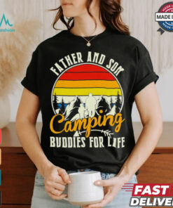 Camping love father and son camping buddies for life cute gift shirt