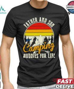 Camping love father and son camping buddies for life cute gift shirt