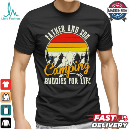 Camping love father and son camping buddies for life cute gift shirt