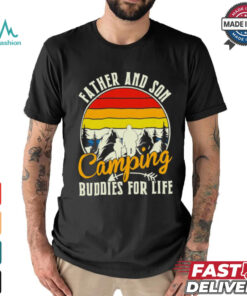 Camping love father and son camping buddies for life cute gift shirt