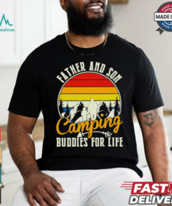 Camping love father and son camping buddies for life cute gift shirt