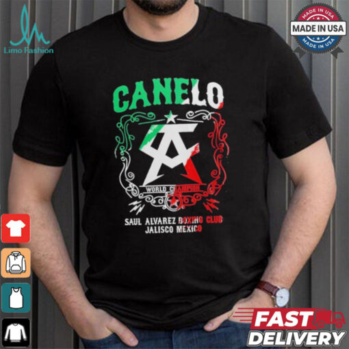 Canelo World Champion Saul Alvarez Boxing Club Jalisco Mexico Shirt