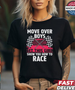 Car racing art for women girls race track race car driver T shirt