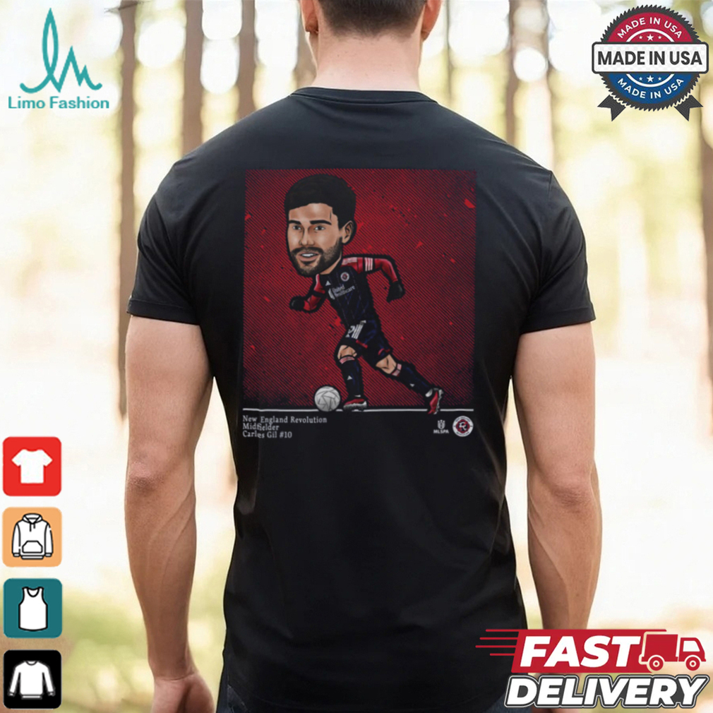 Carles Gil New England Revolution Cartoon Shirt Carles Gil New England Revolution Cartoon Shirt