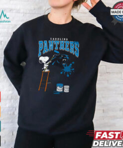 Carolina Panthers Snoopy Painting Shirt, hoodie, sweater, long sleeve and tank top Carolina Panthers Snoopy Painting Shirt