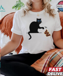 Carolina Panthers black cat push Washington Commanders shirt