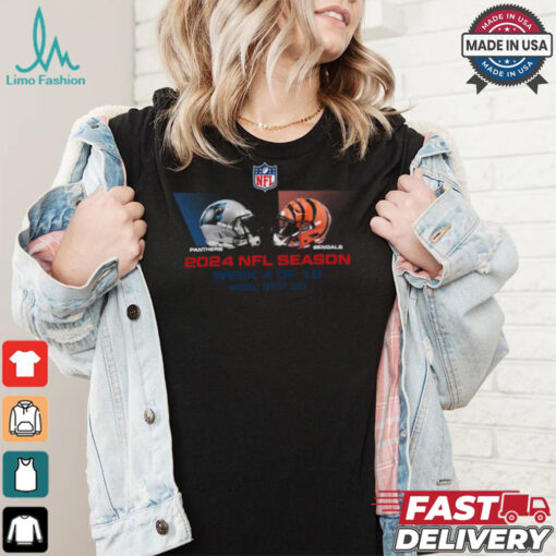 Carolina Panthers vs Cincinnati Bengals NFL season week 4 2024 shirt