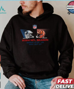 Carolina Panthers vs Cincinnati Bengals NFL season week 4 2024 shirt